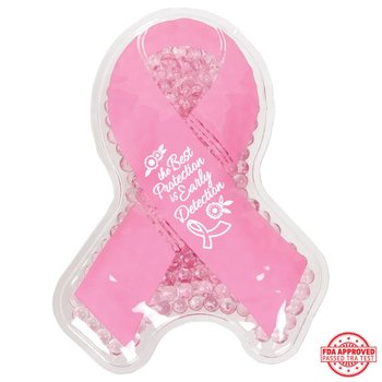 The Best Protection Is Early Detection Breast Cancer Awareness Ribbon Hot/Cold Pack from Positive Promotions