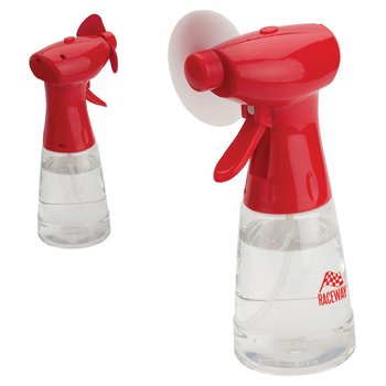 Cool Breeze Spray Bottle & Fan - Personalization Available from Positive Promotions