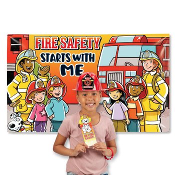 Fire Safety Starts With Me Stand-In Banner from Positive Promotions