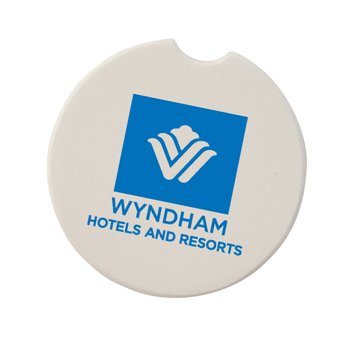 Stone Car Coaster - One-Color Personalization Available from Positive Promotions