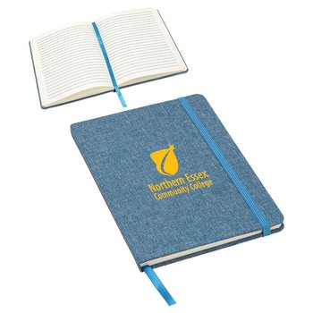 rPET Textured Bound Journal - Personalization Available from Positive Promotions