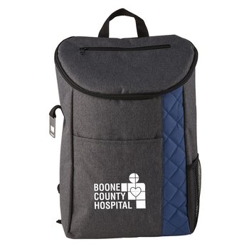 Theo Quilted Cooler Backpack - Personalization Available from Positive Promotions