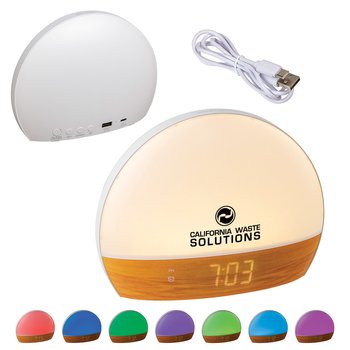 Zen Sunrise Simulation Alarm Clock - Personalization Available from Positive Promotions