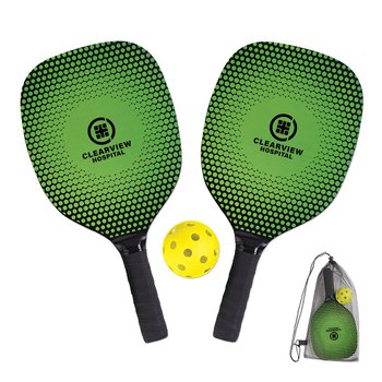 Patterned Pickleball Set in Bag - Personalization Available from Positive Promotions
