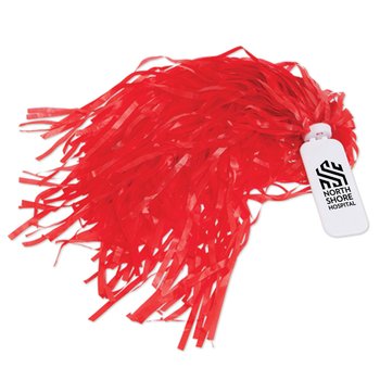 Pom Pom with Plastic Handle - Personalization Available from Positive Promotions