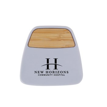 Magnetic Bamboo Accent Clip - Personalization Available from Positive Promotions