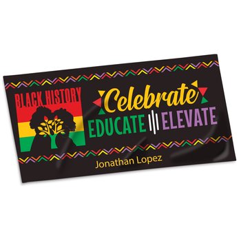 Black History: Celebrate, Educate, Elevate Cooling Towel from Positive Promotions