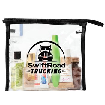 Essential Care PEVA First Aid Kit - One-Color Personalization Available from Positive Promotions