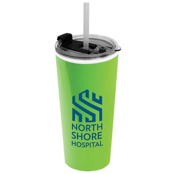 The Roadster Travel Tumbler 18 oz. With Straw - One-Color Personalization Available from Positive Promotions