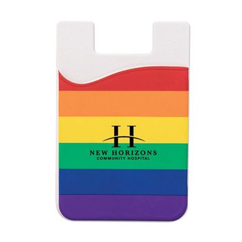 Pride Silicone Phone Wallet - One-Color Personalization Available from Positive Promotions