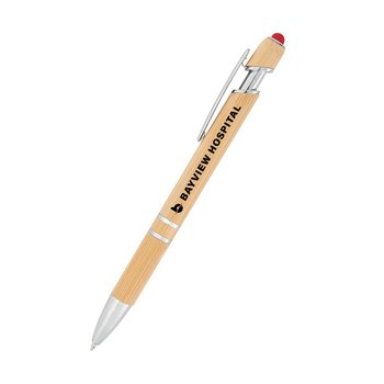Bamboo Coronado Colored Stylus Tip Pen - One-Color Personalization Available from Positive Promotions