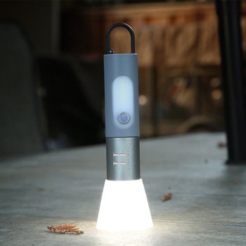 Light the Way 4-Mode 10W Flashlight With Clip - Laser-Engraved Personalization Available from Positive Promotions
