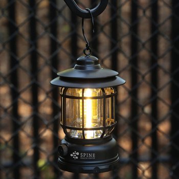 Rechargeable Vintage COB Hanging Lantern - One-Color Personalization Available from Positive Promotions