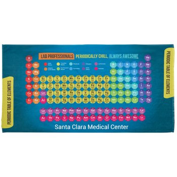 Lab Professionals: Periodically Chill, Always Awesome Beach Towel - One-Color Personalization Available from Positive Promotions