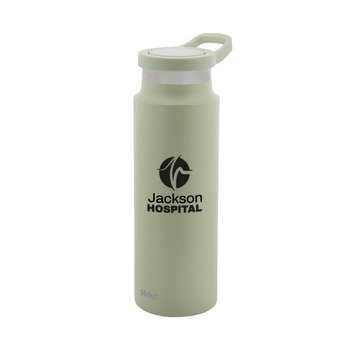 Perka® Recycled Stainless-Steel Leak-Proof Push-Button Lid Water Bottle 24 oz. - One-Color Personalization Available from Positive Promotions