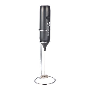 High-Speed Rechargeable Handheld Milk Frother With Stand - One-Color Personalization Available from Positive Promotions