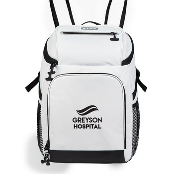 iCOOL® Vail 20-Can Cooler Backpack - One-Color Personalization Available from Positive Promotions