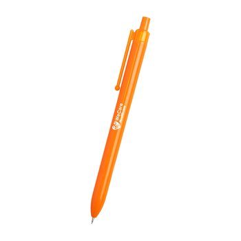 Recycled Plunger-Action Gel Pen - One-Color Personalization Available from Positive Promotions