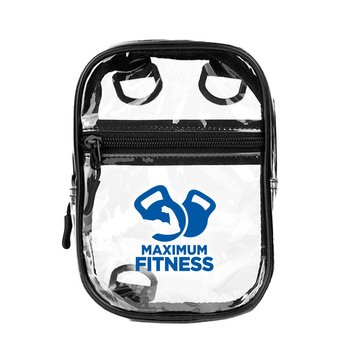 Clear Adjustable Sling Bag - One-Color Personalization Available from Positive Promotions