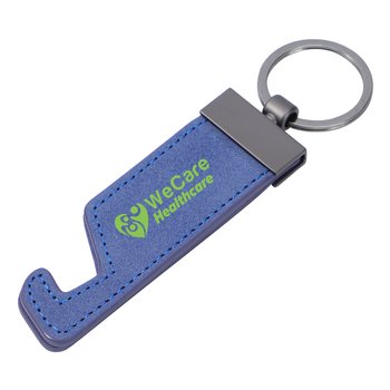 Pocket-Sized Phone Stand Holder Double Split Key Ring - One-Color Personalization Available from Positive Promotions