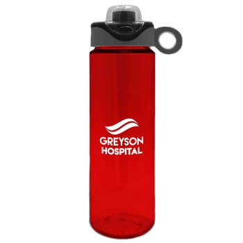 Tritan Renew Bottle 28 oz. With Silicone Loop Handle Lid - One-Color Personalization Available from Positive Promotions