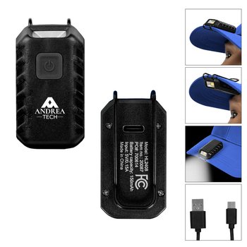 Rechargeable Cap Safety Light - One-Color Personalization Available from Positive Promotions