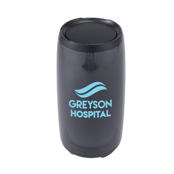 IPX5 Recycled Waterproof Light-Up Wireless Speaker - One-Color Personalization Available from Positive Promotions