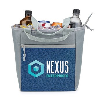 rPET Two-Tone Speckled Lunch/Cooler Bag - Full-Color Personalization Available from Positive Promotions