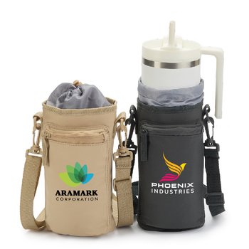 Recycled Bottle Sling With Zippered Pocket - Personalization Available from Positive Promotions