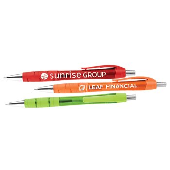 Piper rPET Plunger Gel Ink Pen - One-Color Personalization Available from Positive Promotions