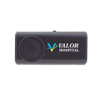 5,000-mAh Power Bank With Dual Charging Plugs & Watch Charger - Full-Color Personalization Available from Positive Promotions