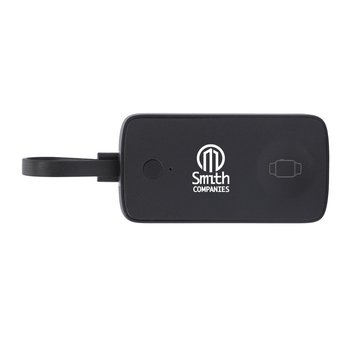 2,000-mAh Power Bank With Built-In Watch Charger - One-Color Personalization Available from Positive Promotions