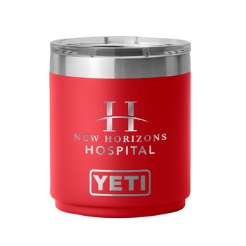 YETI® Rambler® Stackable Lowball Tumbler 10 oz. With Magslider Lid - Laser-Engraved Personalization Available from Positive Promotions