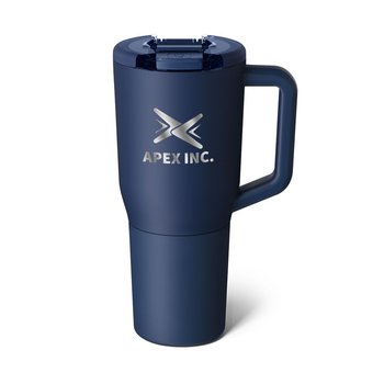 BruMate® Nav BevGuard Leak-Proof Stainless-Steel Tumbler Mug 25 oz. With Silicone Body Sleeve - Laser-Engraved Personalization Available from Positive Promotions