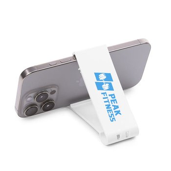 Snap & Hold Hands-Free Clip-On Phone/Tablet Stand - One-Color Personalization Available from Positive Promotions