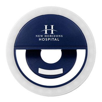 Light-Up Wireless LED Selfie Light - One-Color Personalization Available from Positive Promotions