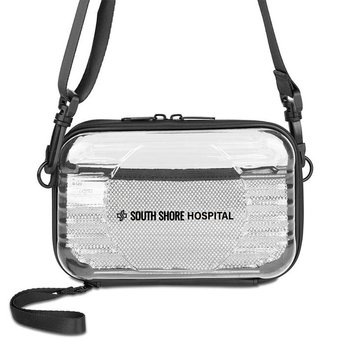 Clear Hard Case Sling Crossbody Bag With Waterproof Zipper - One-Color Personalization Available from Positive Promotions