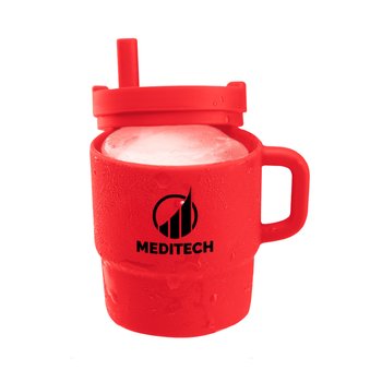 Mini Tumbler-Shaped XL Ice Cube Mold - One-Color Personalization Available from Positive Promotions