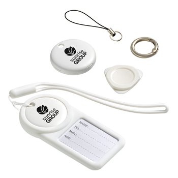 Luggage Tag With Built-In Air Tag - One-Color Personalization Available from Positive Promotions