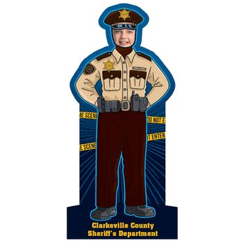 Sheriff Officer Photo Prop - Personalization Available from Positive Promotions