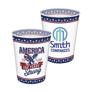 USA 250th Anniversary Eagle Stadium Cup 16 oz. - Personalization Available from Positive Promotions