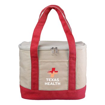 Recycled Insulated Boater Tote Lunch Cooler - Personalization Available from Positive Promotions