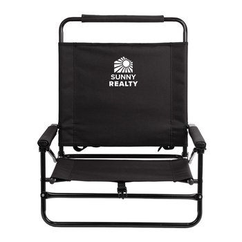 Outdoor Chair With Backpack Straps - One-Color Personalization Available from Positive Promotions