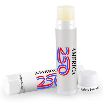 USA 250th Anniversary PABA-Free Lip Balm - Personalization Available from Positive Promotions