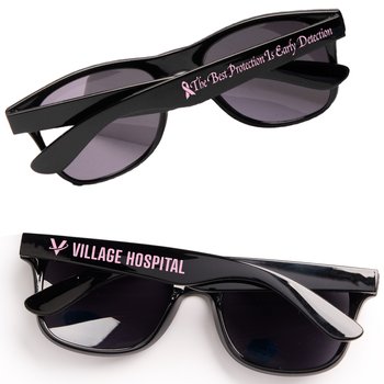 The Best Protection Is Early Detection Malibu Sunglasses - One-Color Personalization Available from Positive Promotions