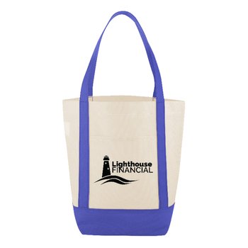 Mini Recycled Water-Resistant Market Shopping Canvas Tote Bag 11