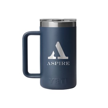 Yeti® Rambler Stainless-Steel Tumbler Mug 24 oz. With DuraSip Ceramic Lining & Leakproof MagSlider Lid - Laser-Engraved Personalization Available from Positive Promotions