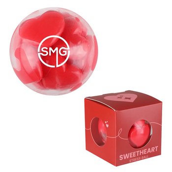 Squishy Hearts Filled Stress Reliever Ball - Personalization Available from Positive Promotions