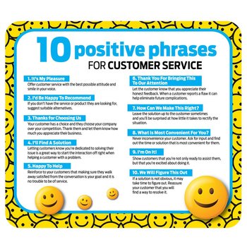 Positive Phrases Recycled Mouse Pad from Positive Promotions
