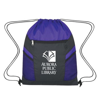 Ripstop Drawstring Backpack - Personalization Available from Positive Promotions